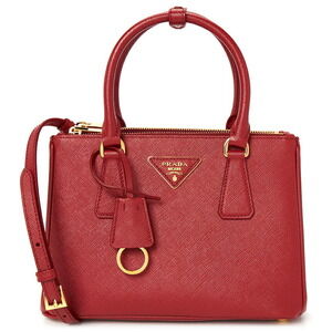Prada Galleria bag handbag red Saffiano leather